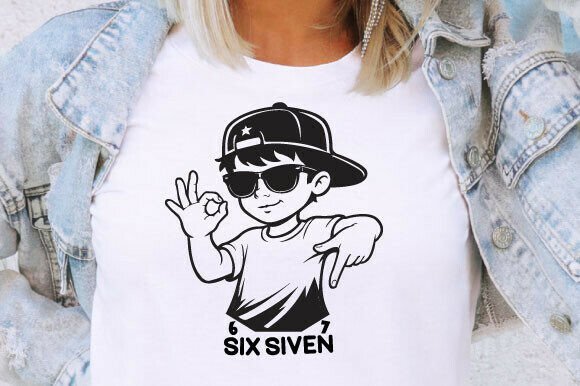 Cool Boy Six Seven T-Shirt Svg Design: Unlocking Modern Visual Impact
