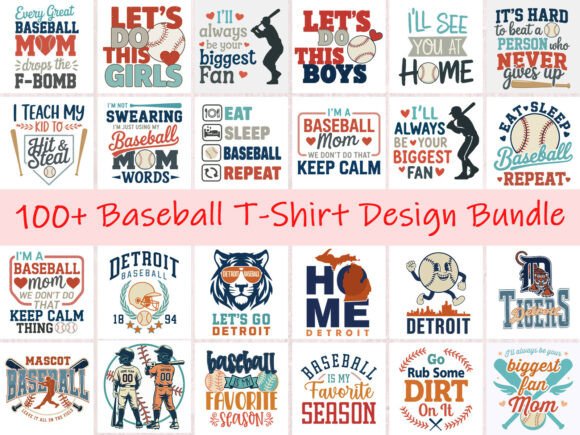 Elevate Your Projects with 100+ Baseball T-Shirt Designs