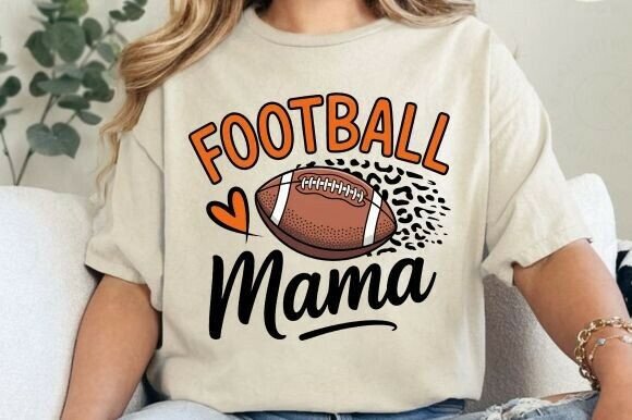 Football Mama PNG: Versatile Design for Creative Projects