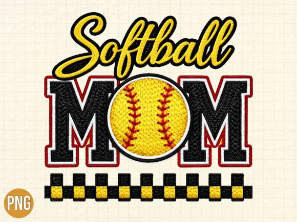 Game Day Ready: The Power of a Softball Mom PNG Design