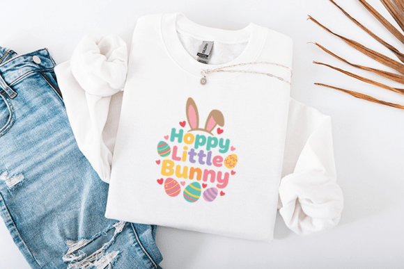 Hoppy Little Bunny Easter Kids Design: A Spring Creative Asset