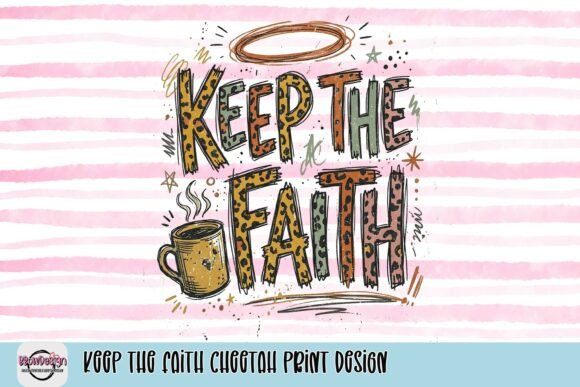 Keep the Faith Cheetah Print Design: Rustic Charm for Modern Projects