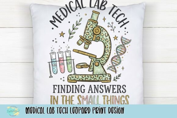 Medical Lab Tech Leopard Print Design: A Stylish Creative Asset