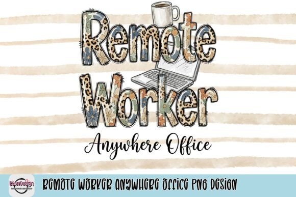 Remote Worker Anywhere Office PNG Design: A Visual Asset