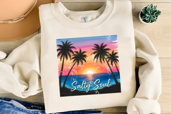 Salty Soul Summer T-Shirt Design: Your Premium Creative Asset